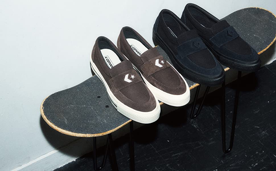 人間って面白い様CONVERSE スニーカー CS ローファー スケート レザー CONVERSE】 コンバース CS LOAFER SK LE CS ローファー SK LE