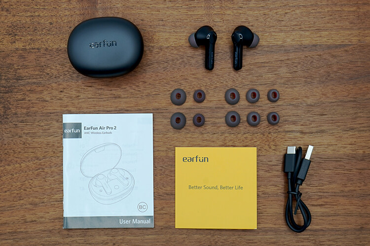 EarFun Air Pro 2の同梱物
