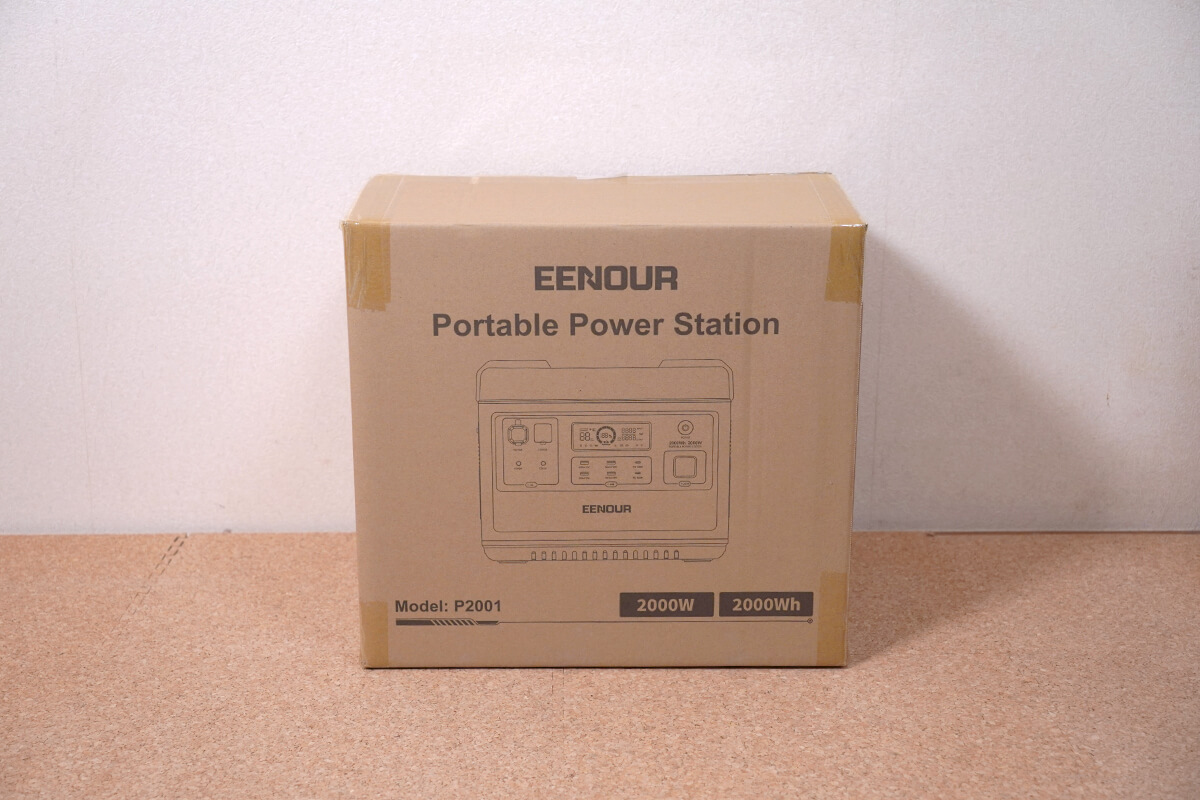 EENOUR P2001（ポータブル電源）の梱包　内箱