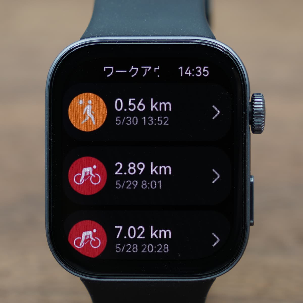 HUAWEI WATCH FIT 3のワークアウト画面