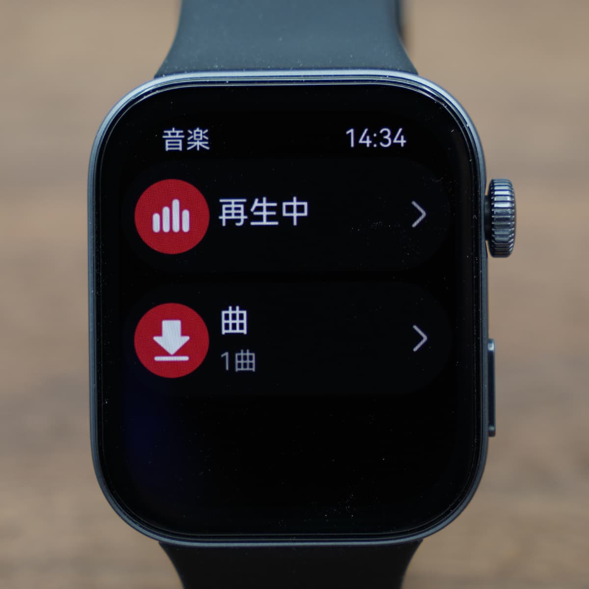 HUAWEI WATCH FIT 3のミュージック画面