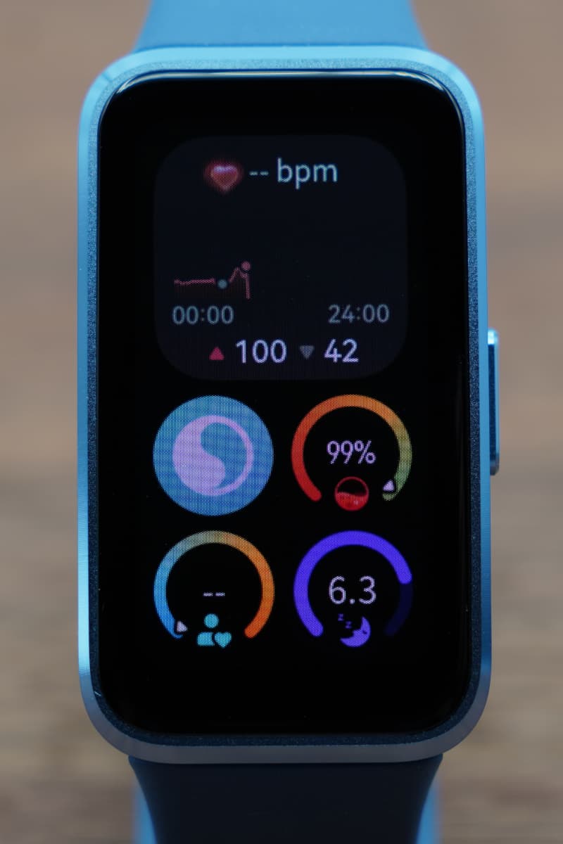 HUAWEI Band 10のホーム画面