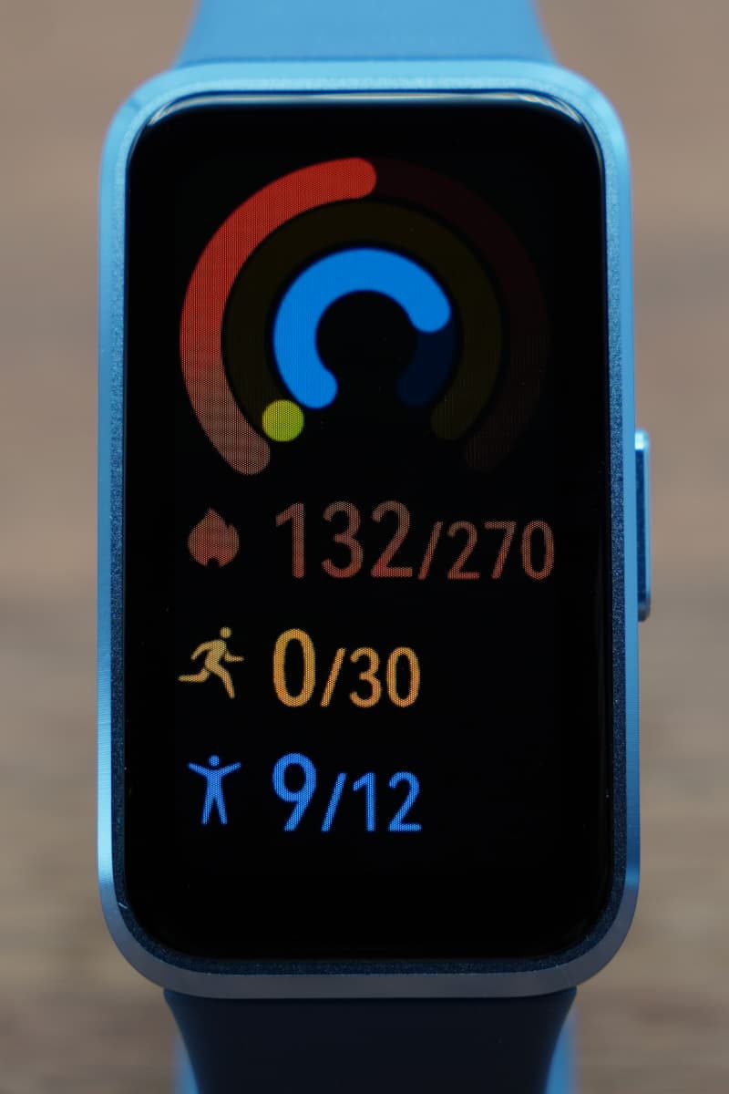 HUAWEI Band 10の活動リング管理画面