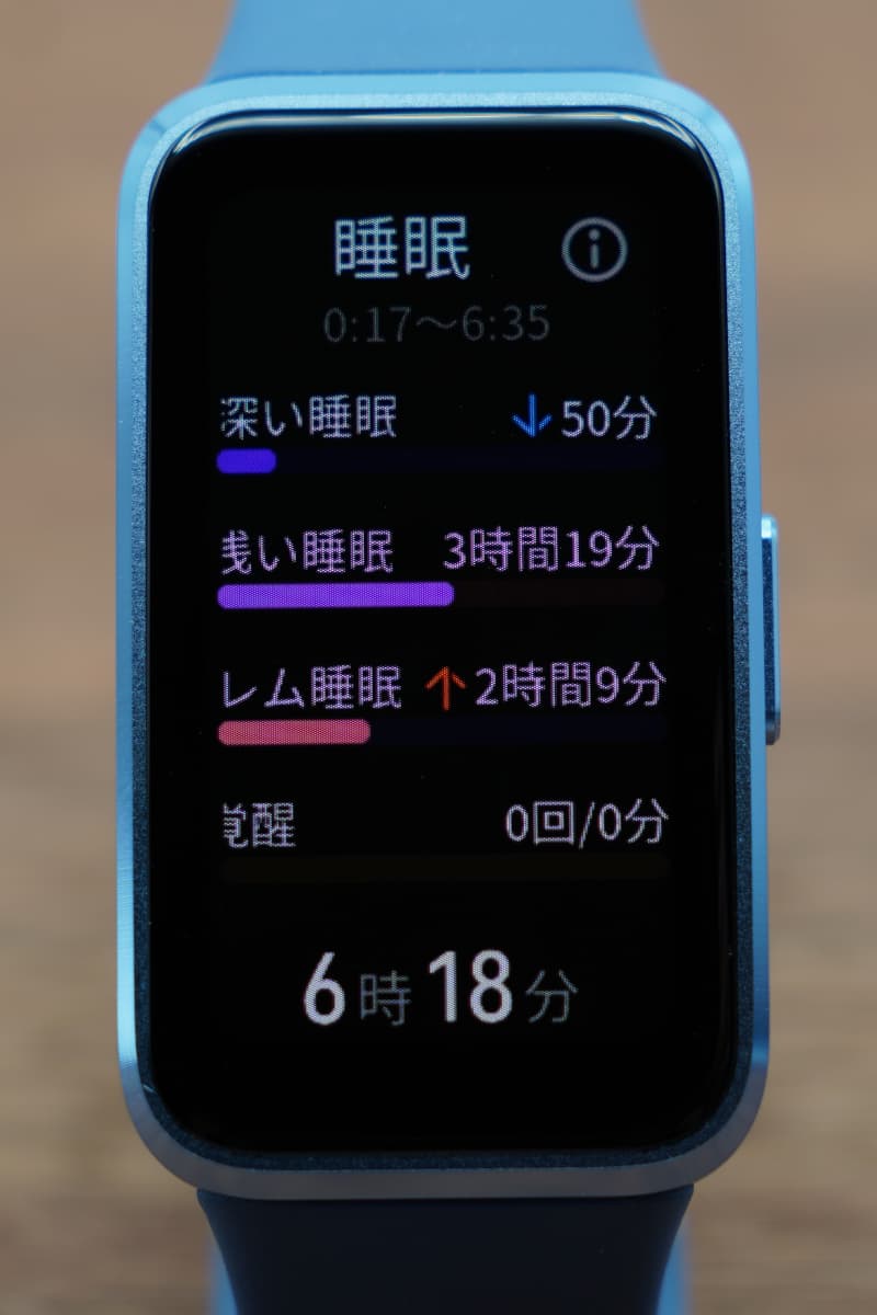 HUAWEI Band 10　睡眠